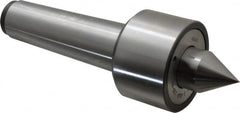 Riten - MT5 Taper Shank, 3-1/16" Head Diam 9,000 Lb Capacity Live Center - 5,000 Max RPM, 2-3/32" Head Length, 1-3/8" Point Diam, 1-13/16" Point Len, 2,800 Lb Max Workpc, 10-7/8" OAL, 2" Long Tip, Standard Point - Benchmark Tooling