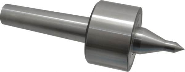 Riten - MT4 Taper Shank, 3" Head Diam 6,000 Lb Capacity Live Center - 4,000 Max RPM, 1-31/32" Head Length, 1/2" Point Diam, 2.2188" Point Len, 1,100 Lb Max Workpc, 8-5/8" OAL, 13/16" Long Tip, Long Point - Benchmark Tooling