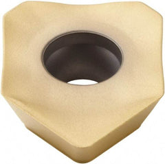 Seco - SEEX43 M14 Grade F30M Carbide Milling Insert - TiAlN/TiN Finish, 3/16" Thick, 1/2" Inscribed Circle - Benchmark Tooling