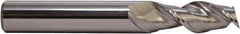 M.A. Ford - 1/2", 5/8" LOC, 1/2" Shank Diam, 3" OAL, 2 Flute, Solid Carbide Square End Mill - Single End, Fordlube Finish, Spiral Flute, 45° Helix, Centercutting, Right Hand Cut, Right Hand Flute - Benchmark Tooling