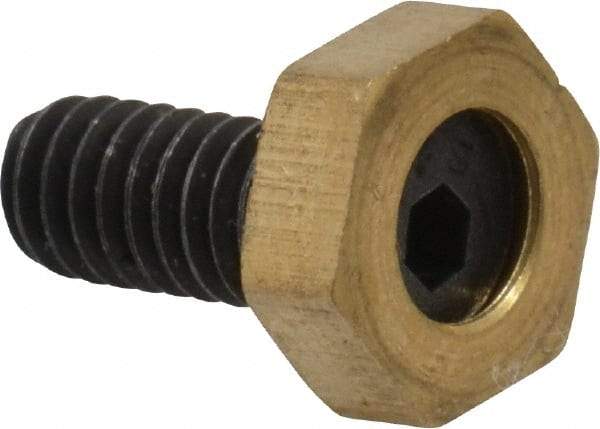 Gibraltar - 5/16" Hex, 8-32 Stud Thread, Symmetrical Hex Clamp - 0.11" Hex Height, 23/64" Thread Length, 10 Clamps - Benchmark Tooling