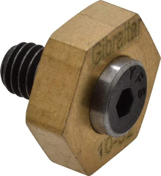 Gibraltar - 1/2" Hex, 10-32 Stud Thread, Symmetrical Hex Clamp - 0.11" Hex Height, 11/32" Thread Length, 10 Clamps - Benchmark Tooling