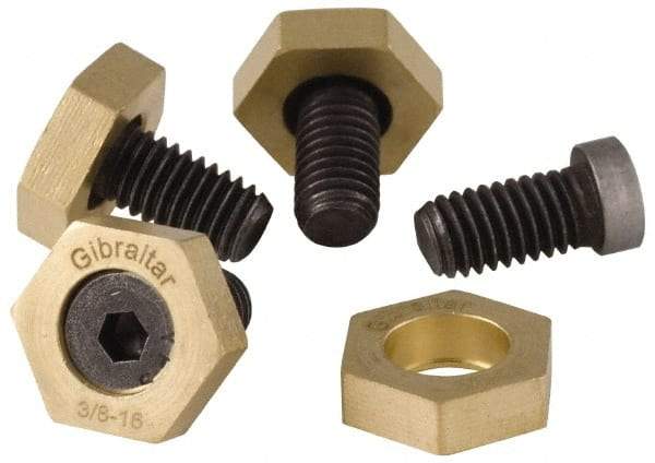 Gibraltar - 5/8-11, 1-1/4" Long, Steel, Cam Clamp Screw - 1-3/16" Hex, Use with Gibraltar Fixture Clamp 00642645 - Benchmark Tooling