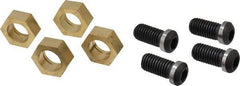 Gibraltar - 1-3/16" Hex, 5/8-11 Stud Thread, Symmetrical Hex Clamp - 0.11" Hex Height, 1-1/8" Thread Length, 10 Clamps - Benchmark Tooling