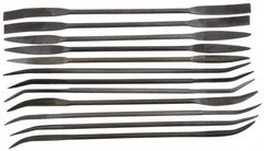 Value Collection - 12 Piece Swiss Pattern File Set - 6-3/4" Long, 0 Coarseness - Benchmark Tooling