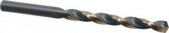 Triumph Twist Drill - 5/16" 135° High Speed Steel Jobber Drill - Oxide/Gold Finish, Right Hand Cut, Spiral Flute, Straight Shank, 4-1/2" OAL, Split Point - Benchmark Tooling