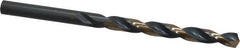 Triumph Twist Drill - 0.234" 135° High Speed Steel Jobber Drill - Oxide/Gold Finish, Right Hand Cut, Spiral Flute, Straight Shank, 3-7/8" OAL, Split Point - Benchmark Tooling