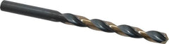 Triumph Twist Drill - 0.272" 135° High Speed Steel Jobber Drill - Oxide/Gold Finish, Right Hand Cut, Spiral Flute, Straight Shank, 4-1/8" OAL, Split Point - Benchmark Tooling