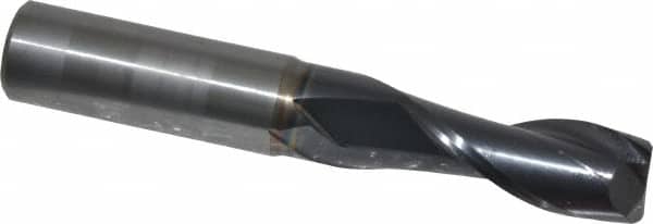 OSG - 13/32", 1" LOC, 7/16" Shank Diam, 2-3/4" OAL, 2 Flute, Solid Carbide Square End Mill - Benchmark Tooling