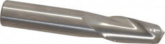 OSG - 1/2", 1" LOC, 1/2" Shank Diam, 3" OAL, 2 Flute, Solid Carbide Square End Mill - Single End, Uncoated, Spiral Flute, 30° Helix, Centercutting, Right Hand Cut, Right Hand Flute, Series 402 - Benchmark Tooling