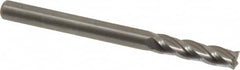OSG - 1/8", 1/2" LOC, 1/8" Shank Diam, 1-1/2" OAL, 4 Flute, Solid Carbide Square End Mill - Single End, Uncoated, Spiral Flute, 30° Helix, Centercutting, Right Hand Cut, Right Hand Flute, Series 404 - Benchmark Tooling