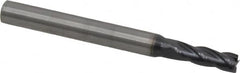 OSG - 13/64", 5/8" LOC, 1/4" Shank Diam, 2-1/2" OAL, 4 Flute, Solid Carbide Square End Mill - Single End, TiAlN Finish, Spiral Flute, 30° Helix, Centercutting, Right Hand Cut, Right Hand Flute, Series 404 - Benchmark Tooling