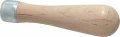 Lutz - 4" Long x 1-1/16" Diam File Handle - For Use with 5" Files - Benchmark Tooling