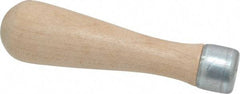 Lutz - 4" Long x 1-1/16" Diam File Handle - For Use with 6" Files - Benchmark Tooling