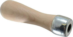 Lutz - 5" Long x 1-3/8" Diam File Handle - For Use with 12" Files - Benchmark Tooling