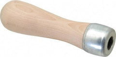 Lutz - 5" Long x 1-3/8" Diam File Handle - For Use with 14" Files - Benchmark Tooling