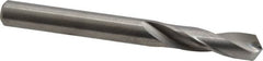 M.A. Ford - Letter E (1/4) 118° Spiral Flute Solid Carbide Screw Machine Drill Bit - Bright Finish, Right Hand Cut, 1" Flute Length, 2-1/2" OAL, Faceted Point, Straight Shank - Benchmark Tooling