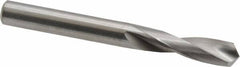 M.A. Ford - 0.261" 118° Spiral Flute Solid Carbide Screw Machine Drill Bit - Bright Finish, Right Hand Cut, 1" Flute Length, 2-1/2" OAL, Faceted Point, Straight Shank - Benchmark Tooling