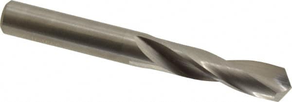 M.A. Ford - 0.295" 118° Spiral Flute Solid Carbide Screw Machine Drill Bit - Bright Finish, Right Hand Cut, 1-1/4" Flute Length, 2-1/2" OAL, Faceted Point, Straight Shank - Benchmark Tooling