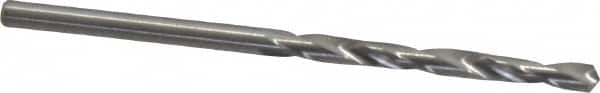 M.A. Ford - #41 118° Solid Carbide Jobber Drill - Bright Finish, Right Hand Cut, Spiral Flute, Straight Shank, 2" OAL, Faceted Point - Benchmark Tooling