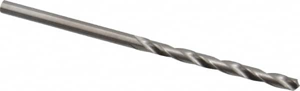 M.A. Ford - #44 118° Solid Carbide Jobber Drill - Bright Finish, Right Hand Cut, Spiral Flute, Straight Shank, 2" OAL, Faceted Point - Benchmark Tooling
