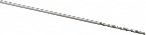 M.A. Ford - #66 118° Solid Carbide Jobber Drill - Bright Finish, Right Hand Cut, Spiral Flute, Straight Shank, 1-1/2" OAL, Faceted Point - Benchmark Tooling