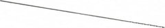 M.A. Ford - #80 118° Solid Carbide Jobber Drill - Bright Finish, Right Hand Cut, Spiral Flute, Straight Shank, 1-1/2" OAL, Faceted Point - Benchmark Tooling