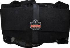 Ergodyne - Size S, Hook & Loop, Spandex Belt with Adjustable Shoulder Straps - 25 to 30" Waist, 7-1/2" Wide, Detachable Strap, Black - Benchmark Tooling