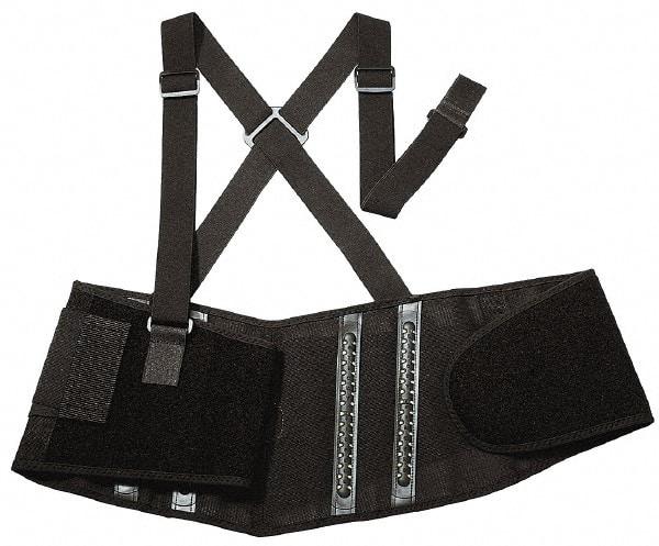 Ergodyne - Size S, Spandex Belt with Adjustable Shoulder Straps - 25 to 30" Waist, Detachable Strap, Black - Benchmark Tooling