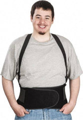 Ergodyne - Size M, Spandex Belt with Adjustable Shoulder Straps - 30 to 34" Waist, Detachable Strap, Black - Benchmark Tooling