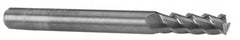 M.A. Ford - 0.1968", 20mm LOC, 5mm Shank Diam, 51mm OAL, 3 Flute, Solid Carbide Square End Mill - Single End, TiN Finish, Spiral Flute, 53° Helix, Centercutting, Right Hand Cut, Right Hand Flute, Series 112 - Benchmark Tooling