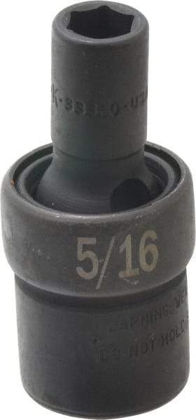 SK - 3/8" Drive 5/16" Standard Universal Impact Socket - 6 Points, 2" OAL - Benchmark Tooling