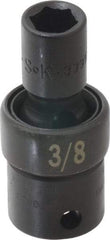 SK - 3/8" Drive 3/8" Standard Universal Impact Socket - 6 Points, 2-1/8" OAL - Benchmark Tooling