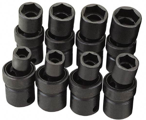 SK - 3/8" Drive 3/4" Standard Universal Impact Socket - 6 Points, 2-3/8" OAL - Benchmark Tooling
