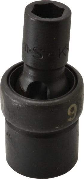 SK - 3/8" Drive 9mm Standard Universal Impact Socket - 6 Points, 2-1/8" OAL - Benchmark Tooling