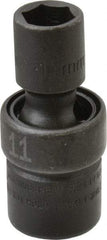 SK - 3/8" Drive 11mm Standard Universal Impact Socket - 6 Points, 2-1/8" OAL - Benchmark Tooling