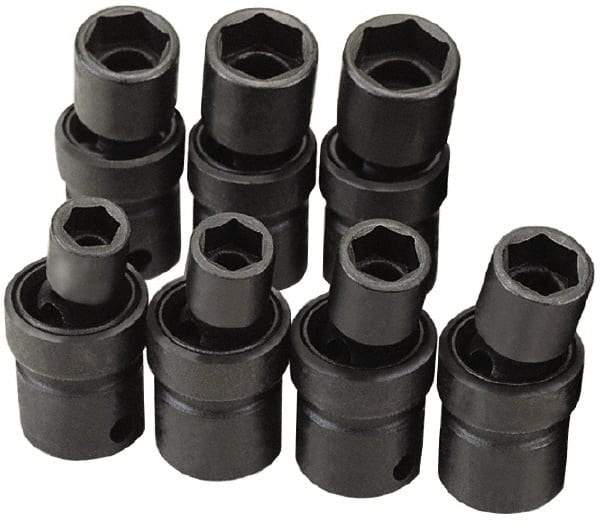 SK - 3/8" Drive 14mm Standard Universal Impact Socket - 6 Points, 2-7/32" OAL - Benchmark Tooling