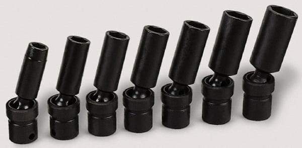 SK - 3/8" Drive 12mm Deep Universal Impact Socket - 6 Points, 3-1/8" OAL - Benchmark Tooling
