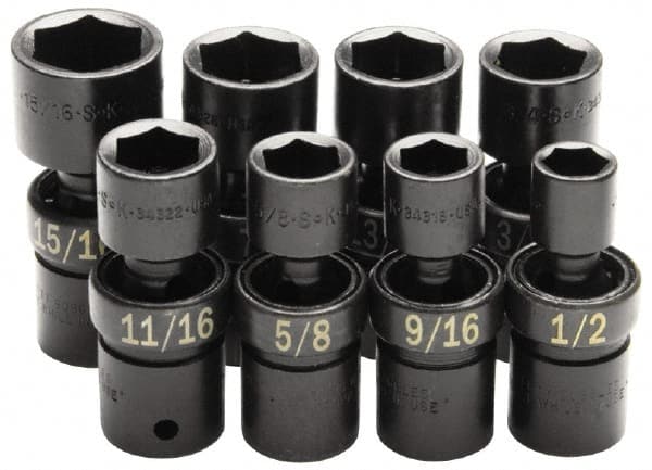 SK - 1/2" Drive 7/8" Standard Universal Impact Socket - Benchmark Tooling