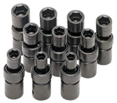 SK - 1/2" Drive 18mm Standard Universal Impact Socket - 6 Points, 2-55/64" OAL - Benchmark Tooling
