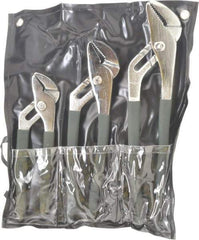 Value Collection - 3 Piece Tongue & Groove Plier Set - Comes in Plastic Pouch - Benchmark Tooling