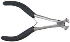 Value Collection - 5-1/2" OAL, End Cutting Pliers - 1/2" Jaw Length x 9/16" Jaw Width, Plastic Coated Handle - Benchmark Tooling