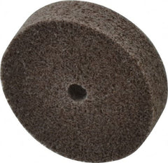 3M - 2" Diam, 1/2" Face Width, 1/4" Center Hole, Medium Grade, Aluminum Oxide Deburring Wheel - Unitized, Hard Density 7 Grade, 22,100 RPM - Benchmark Tooling