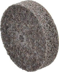 3M - 2" Diam, 1/2" Face Width, 1/4" Center Hole, Coarse Grade, Aluminum Oxide Deburring Wheel - Unitized, Hard Density 7 Grade, 22,100 RPM - Benchmark Tooling