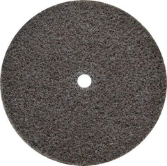 3M - 3" Diam, 1/4" Face Width, 1/4" Center Hole, Medium Grade, Aluminum Oxide Deburring Wheel - Unitized, Hard Density 7 Grade, 18,100 RPM - Benchmark Tooling