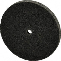 3M - 3" Diam, 1/4" Face Width, 1/4" Center Hole, Medium Grade, Silicon Carbide Deburring Wheel - Unitized, Hard Density 7 Grade, 18,100 RPM - Benchmark Tooling