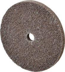 3M - 3" Diam, 1/4" Face Width, 3/8" Center Hole, Fine Grade, Aluminum Oxide Deburring Wheel - Unitized, Medium Density 5 Grade, 18,100 RPM - Benchmark Tooling