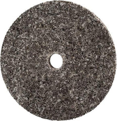3M - 3" Diam, 1/4" Face Width, 3/8" Center Hole, Coarse Grade, Aluminum Oxide Deburring Wheel - Unitized, Hard Density 7 Grade, 18,100 RPM - Benchmark Tooling