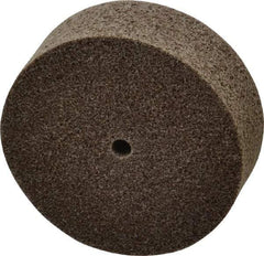 3M - 3" Diam, 1" Face Width, 1/4" Center Hole, Fine Grade, Aluminum Oxide Deburring Wheel - Unitized, Medium Density 5 Grade, 15,100 RPM - Benchmark Tooling