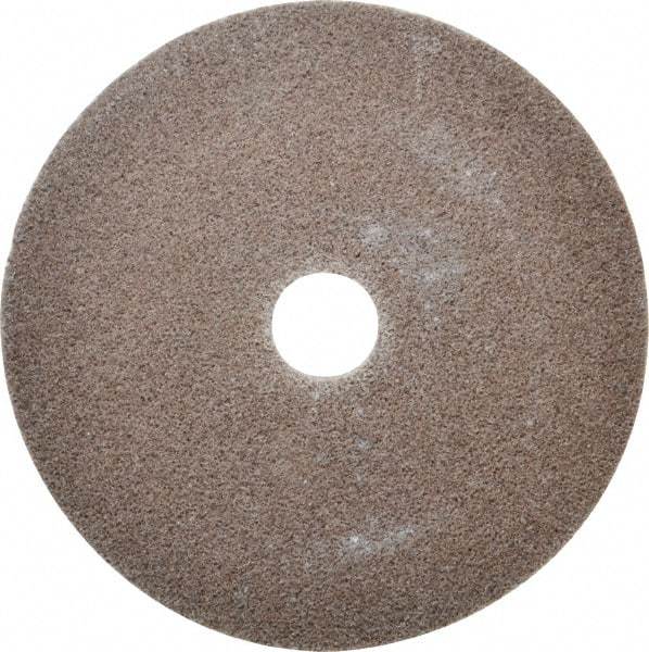 3M - 6" Diam, 1" Face Width, 1" Center Hole, Medium Grade, Aluminum Oxide Deburring Wheel - Unitized, Hard Density 7 Grade, 7,500 RPM - Benchmark Tooling